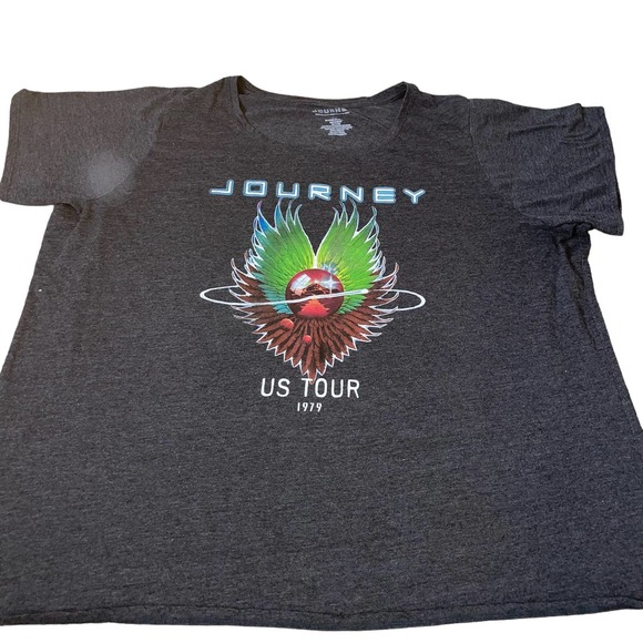 journey Other - Journey 1979 US Tour T-shirt Sz 4X Tee band gray graphic concert